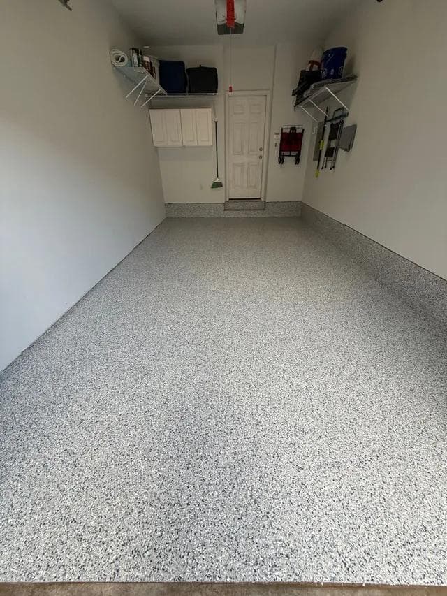 Epoxy garage interior